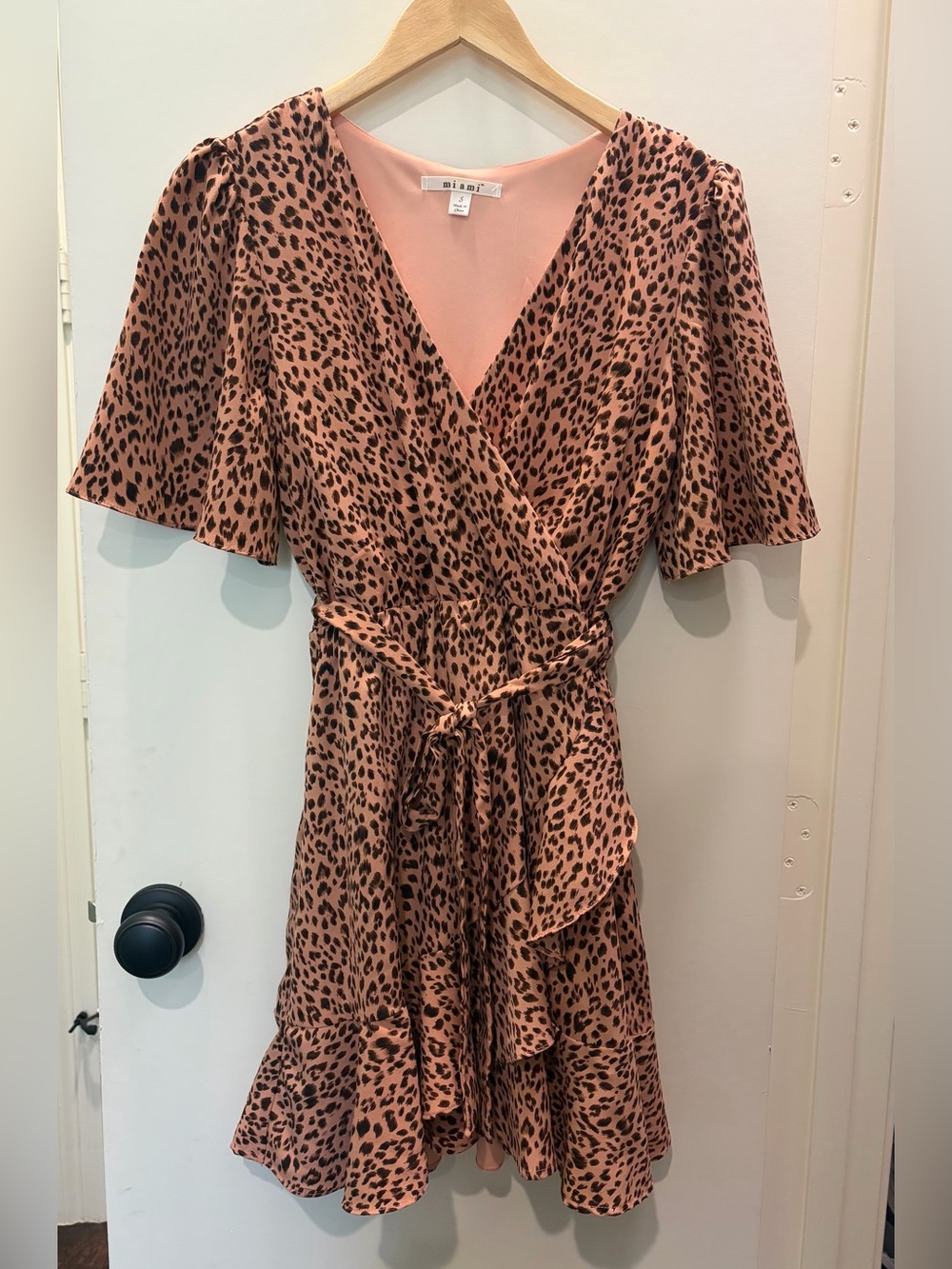 Mi Ami Francesca’s Leopard Print Wrap dress